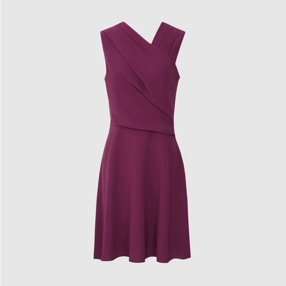 NWOT Reiss Berry Purple Sleeveless Mini Dress Size US 4 party cocktail
